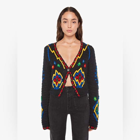 MOTHER Sweaters - MOTHER Denim “In A Puff” Cardigan in Diamond In The Rough